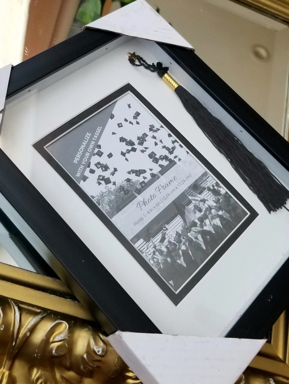 ❗Graduation Picture Black Framed Shadowbox with Class Tassel Display❗